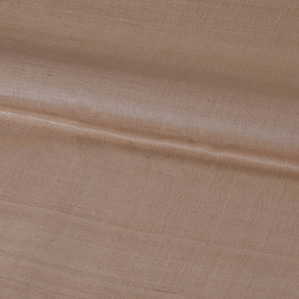 PLAIN NATURAL PURE TUSSAR SILK 56 GSM HANDWOVEN FABRIC