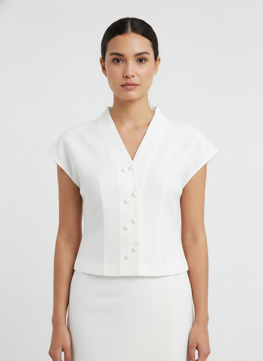Double Buttoned Top