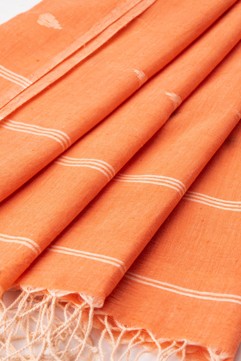 HANDWOVEN ORANGE SCARF
