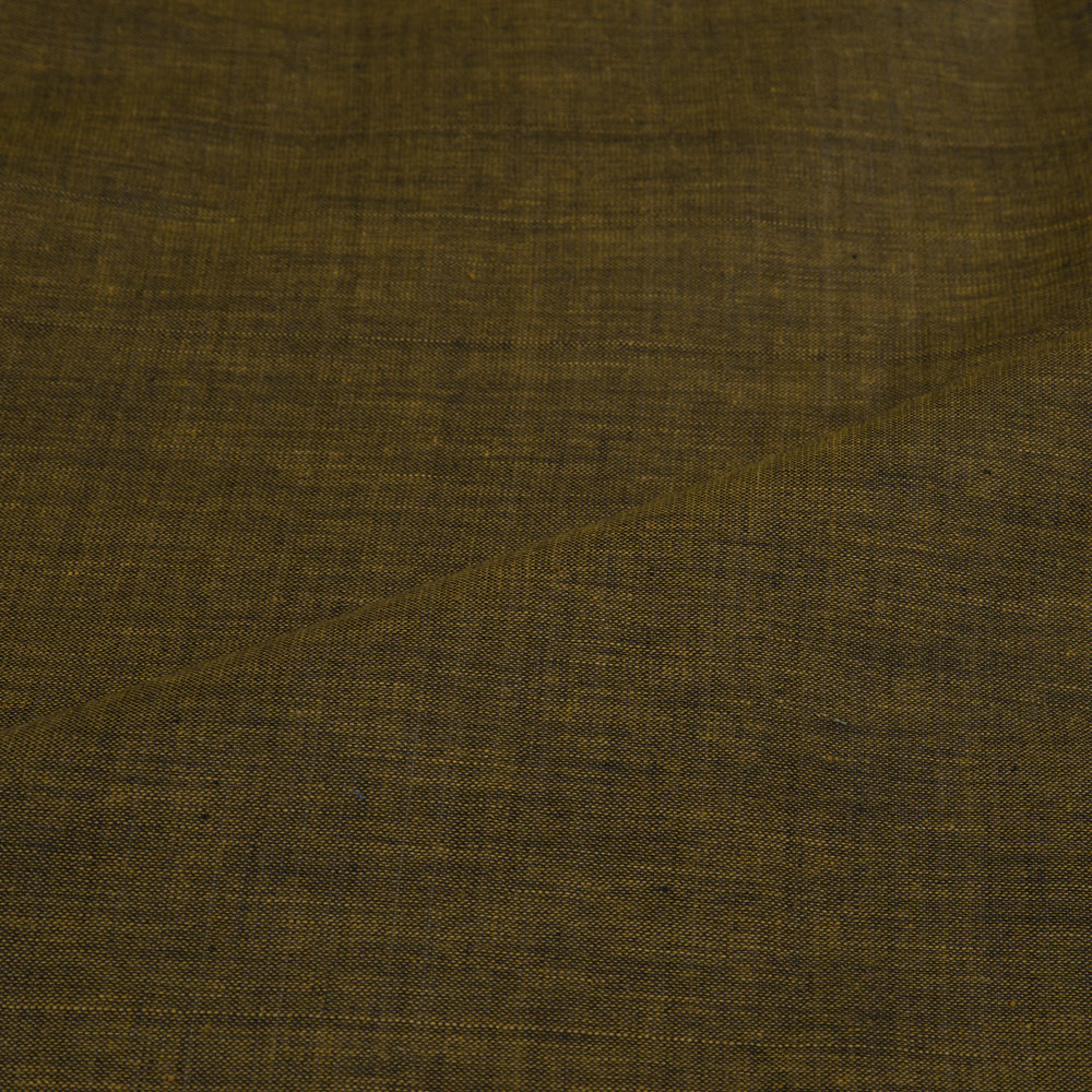 CROSS COLOUR GREEN PURE COTTON 95 GSM HANDWOVEN FABRIC