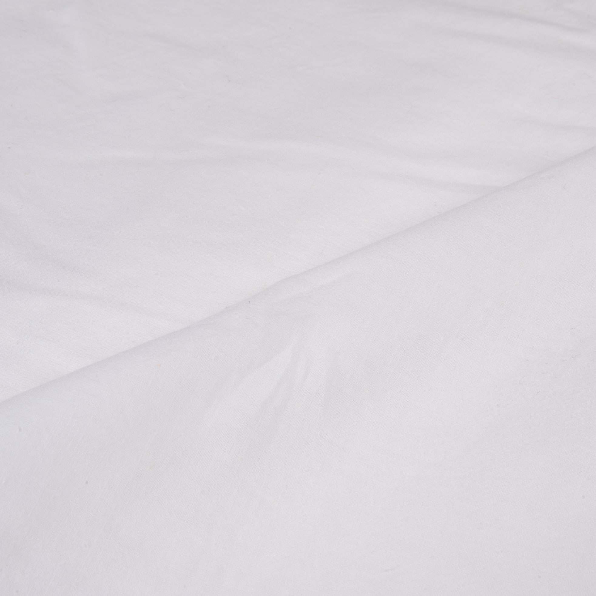 Plain Muslin White Natural Organic Khadi Cotton 93 GSM Fabric 06