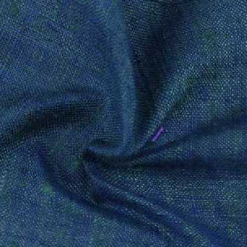 Plain Blue Pure Matka110 GSM Handwoven Fabric