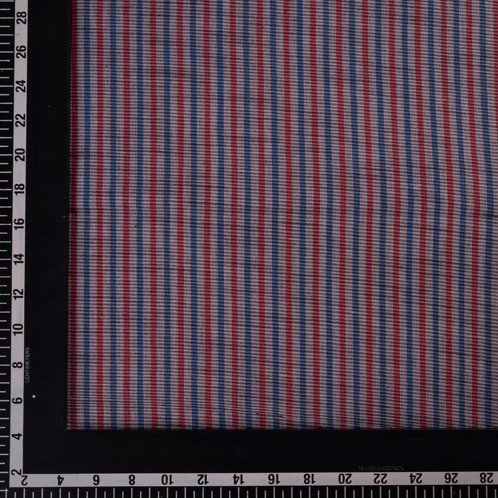 CHECK MULTICOLOUR PURE COTTON 94 GSM HANDWOVEN FABRIC 299