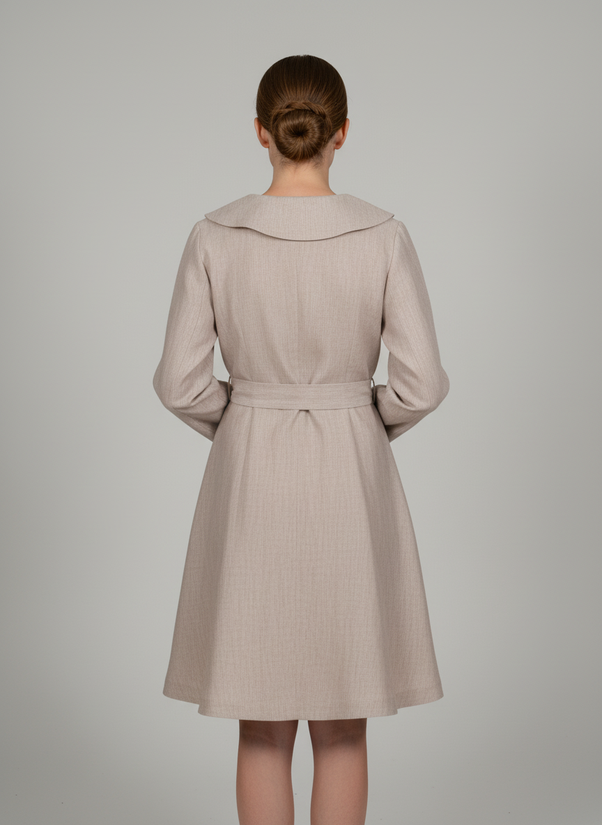 Coat With Wide Shawl Lapel