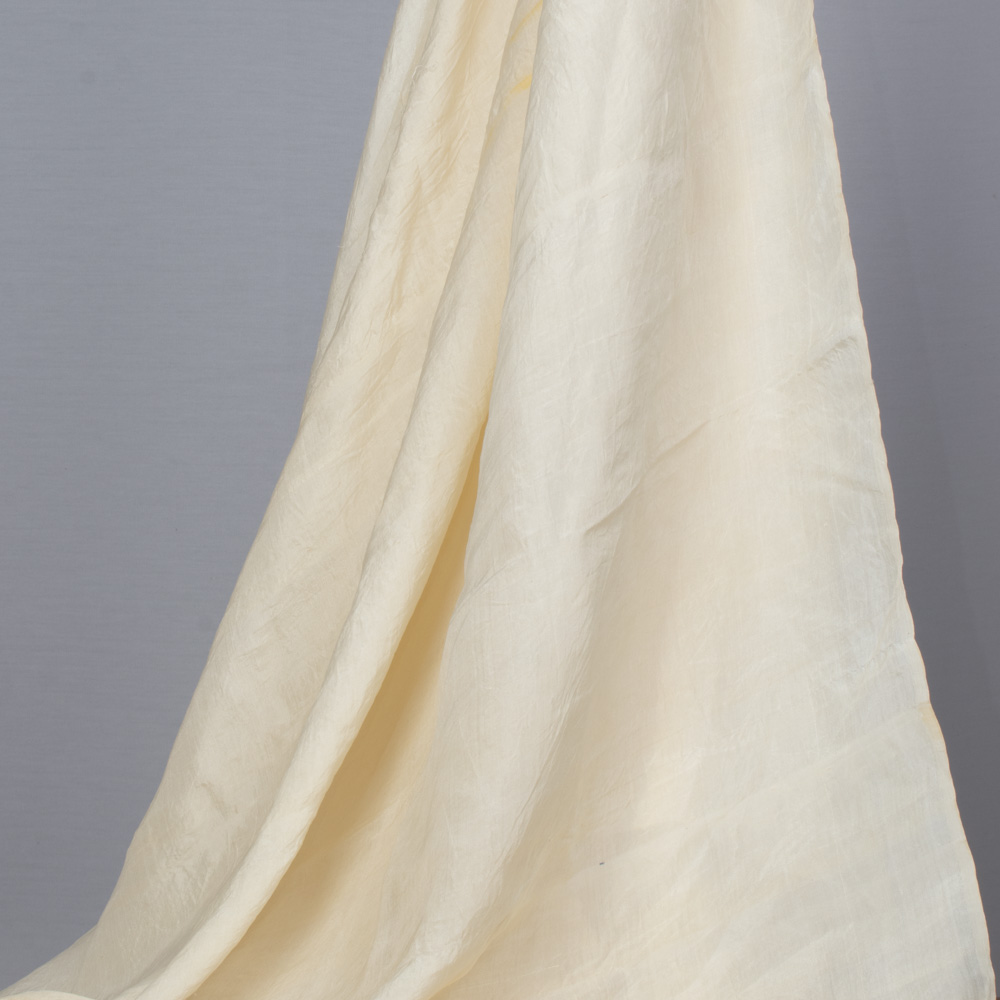 Plain Natural Double Plyed Pure Mulberry Silk 54 GSM Handwoven Fabric