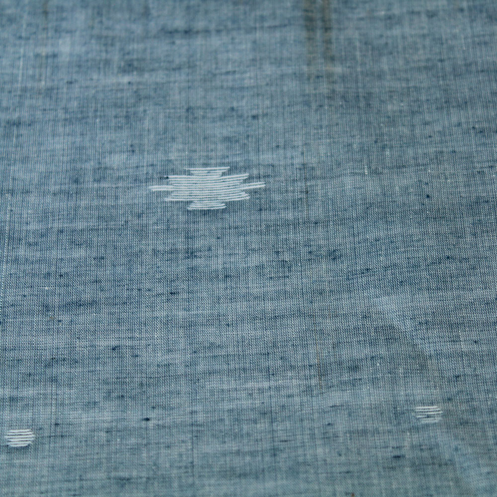 GEOMETRIC GREY JAMDANI PURE COTTON 55 GSM FABRIC 33