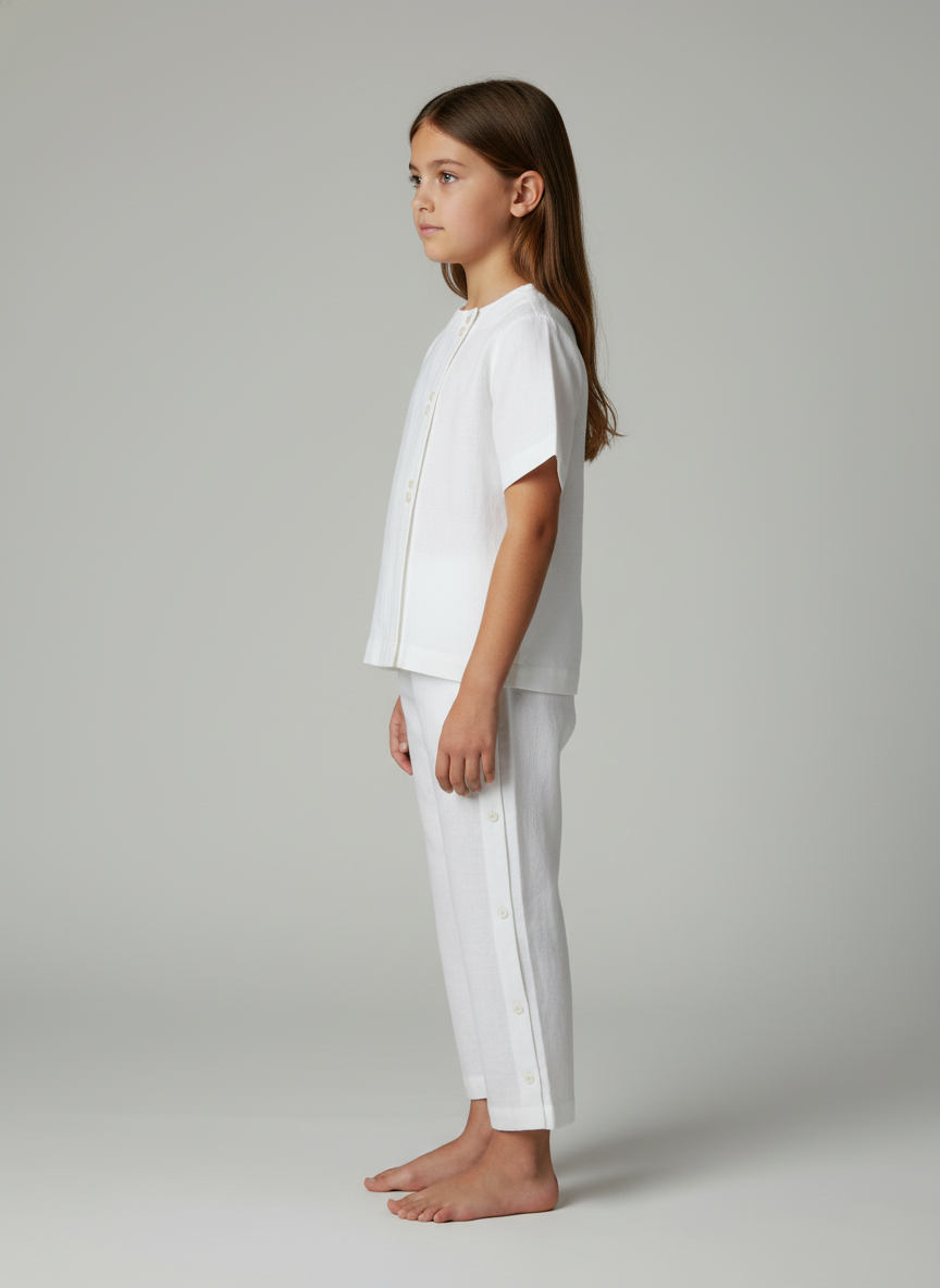 Kids Co-ord set with Button Embellishment