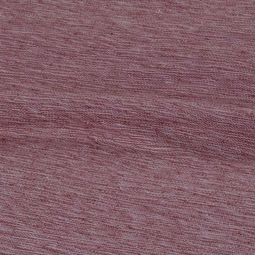 CHAMBRAY PEACH KHADI COTTON 158 GSM HANDWOVEN FABRIC