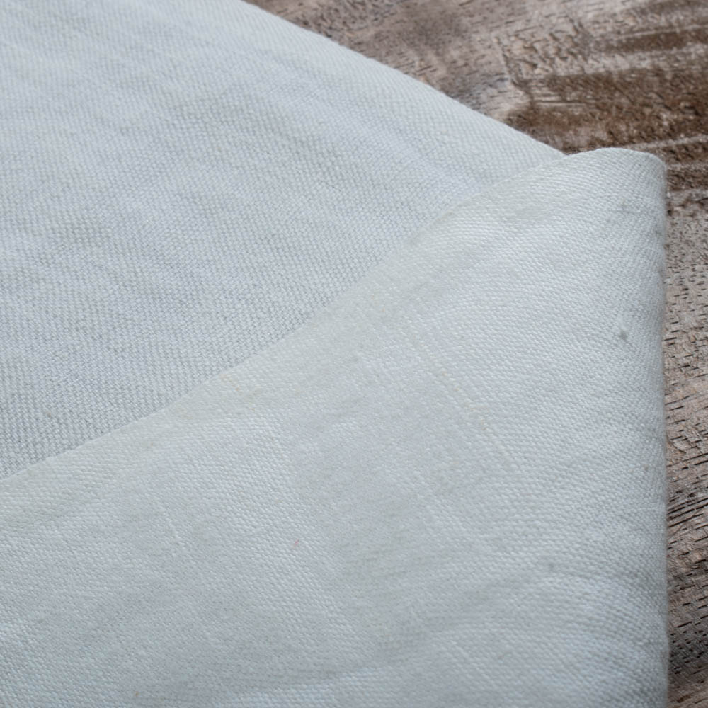 White Cotton & Linen 180 GSM Handwoven Coating Fabric 26