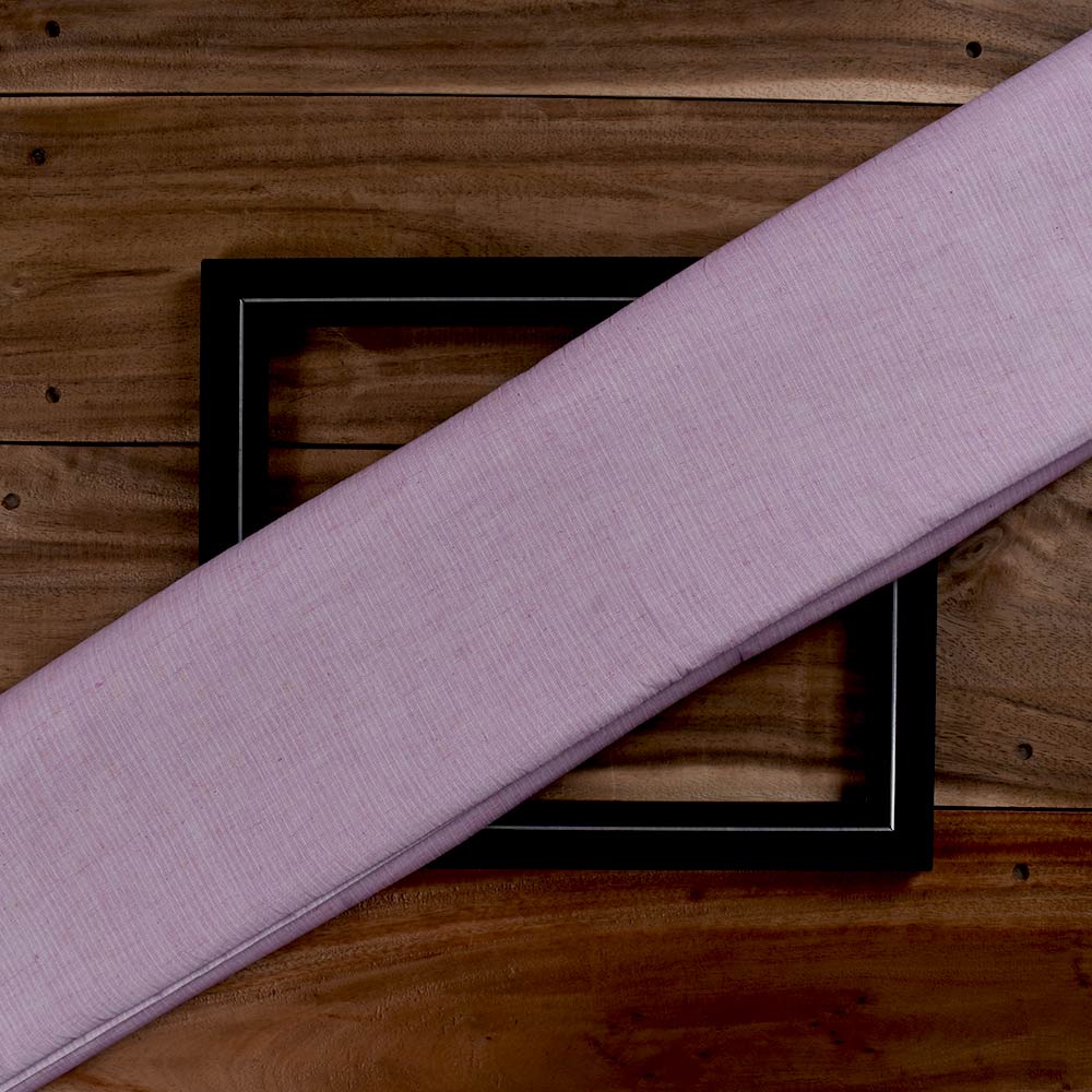 Stripe Pink Pure Cotton 85 GSM Handwoven Fabric