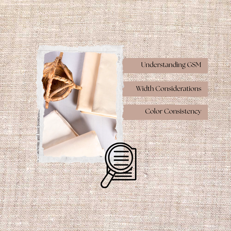 Tussar silk fabric roll being measured for GSM and width during quality inspection