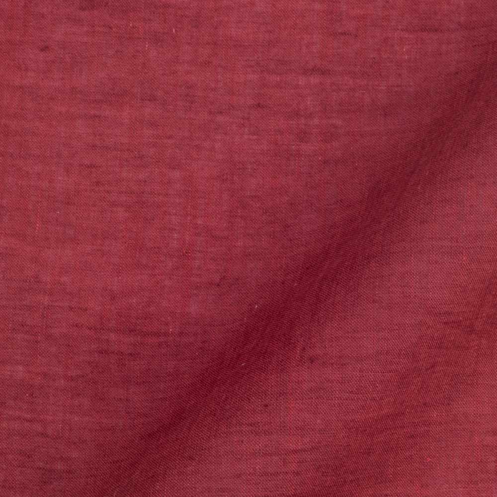 Plain Red Pure Cotton 60 GSM Handwoven Fabric