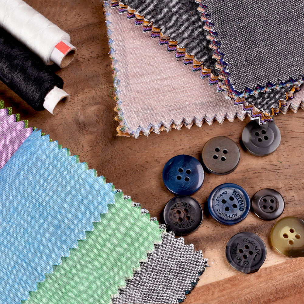 Chambray & Solids Dyed Khadi Cotton Design Swatches