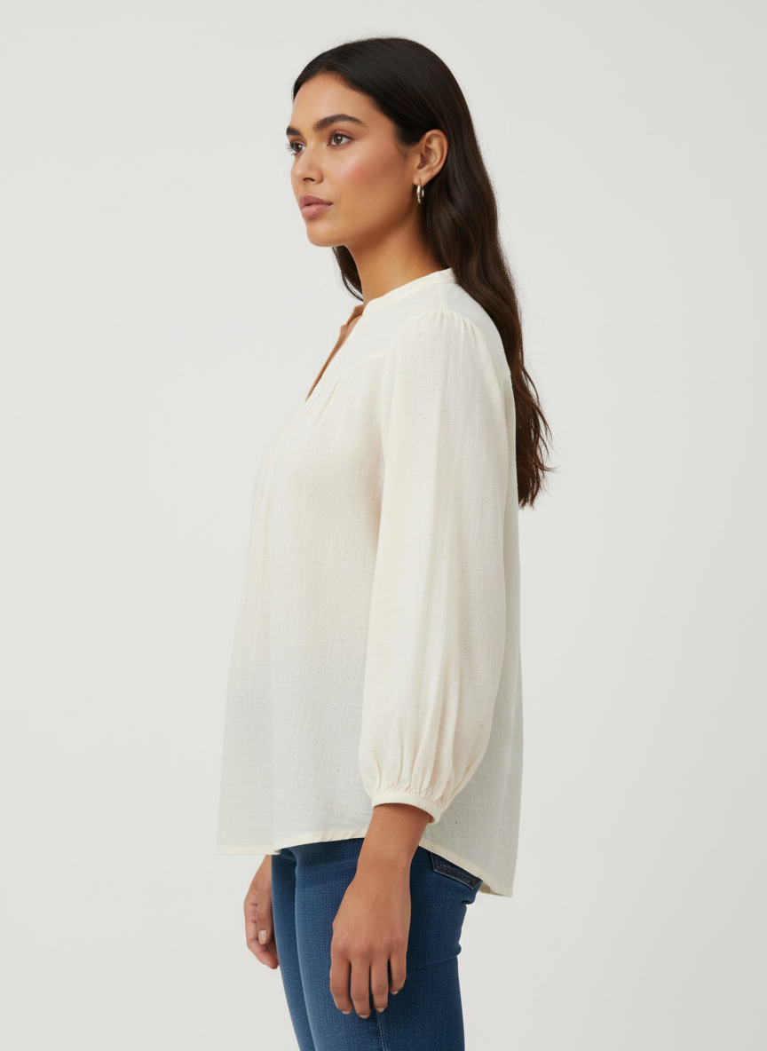 Simple Top With Small Gathers