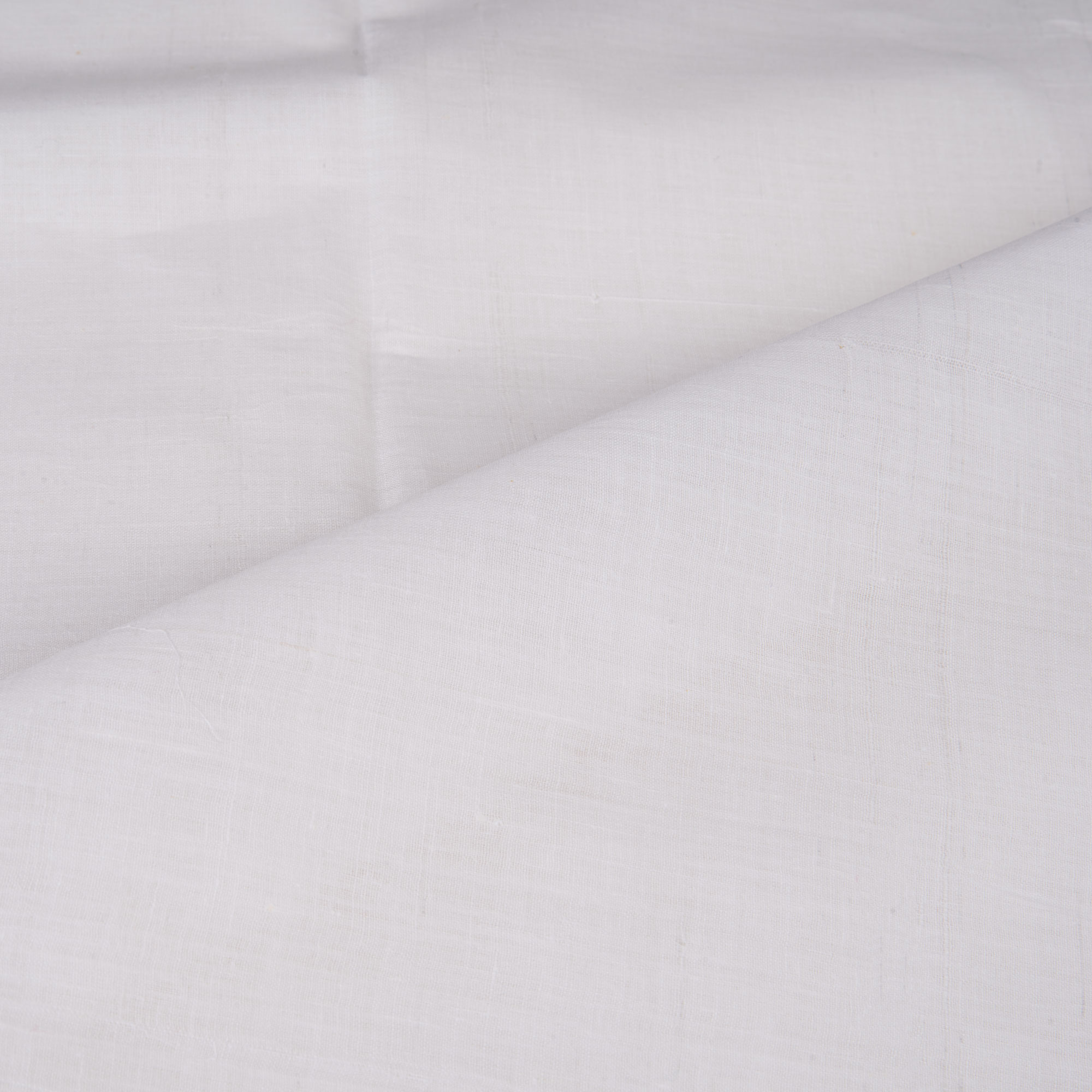 WHITE KHADI HANDSPUN & HANDWOVEN 58 GSM pure khadi FABRIC - BLEACHED & DYEABLE