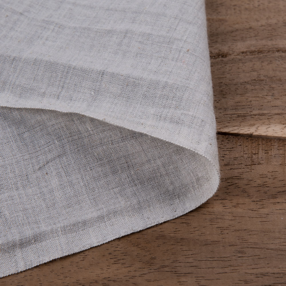 Melange Grey Pure Cotton 90 GSM Handwoven Fabric