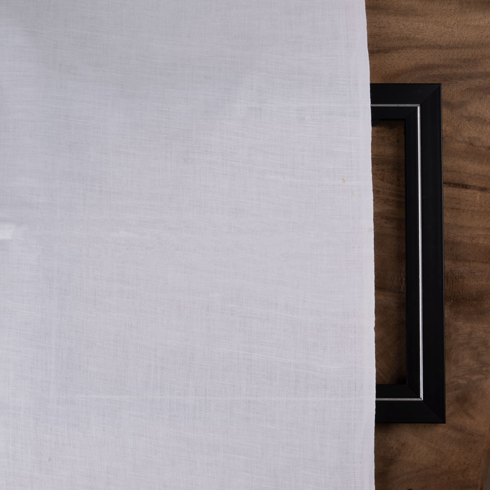 Ready for Dyeing White Muslin Khadi cotton fabric, ideal for custom dyeing
