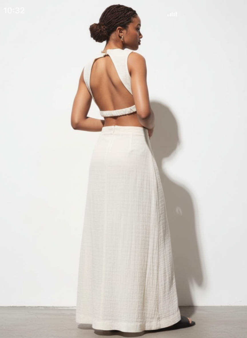 Backless Full Length Dress
