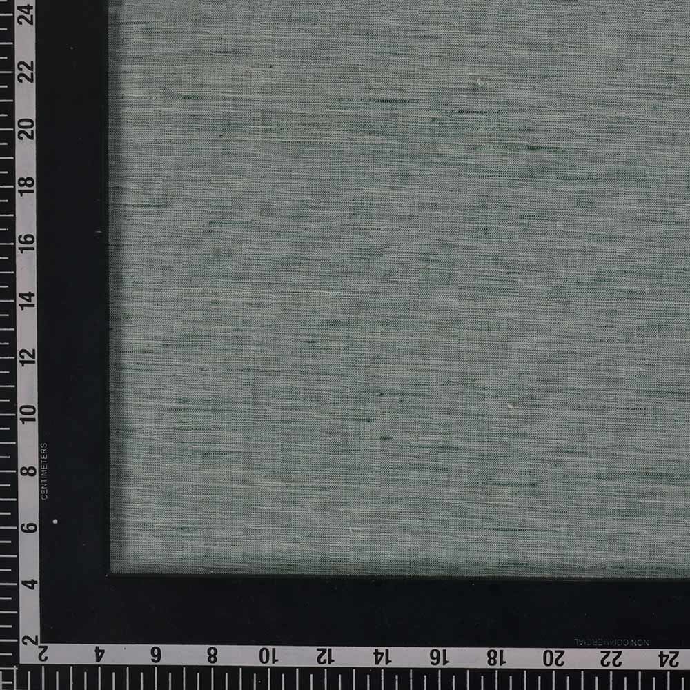 FUTKI GREEN KHADI COTTON 93 GSM HANDWOVEN FABRIC