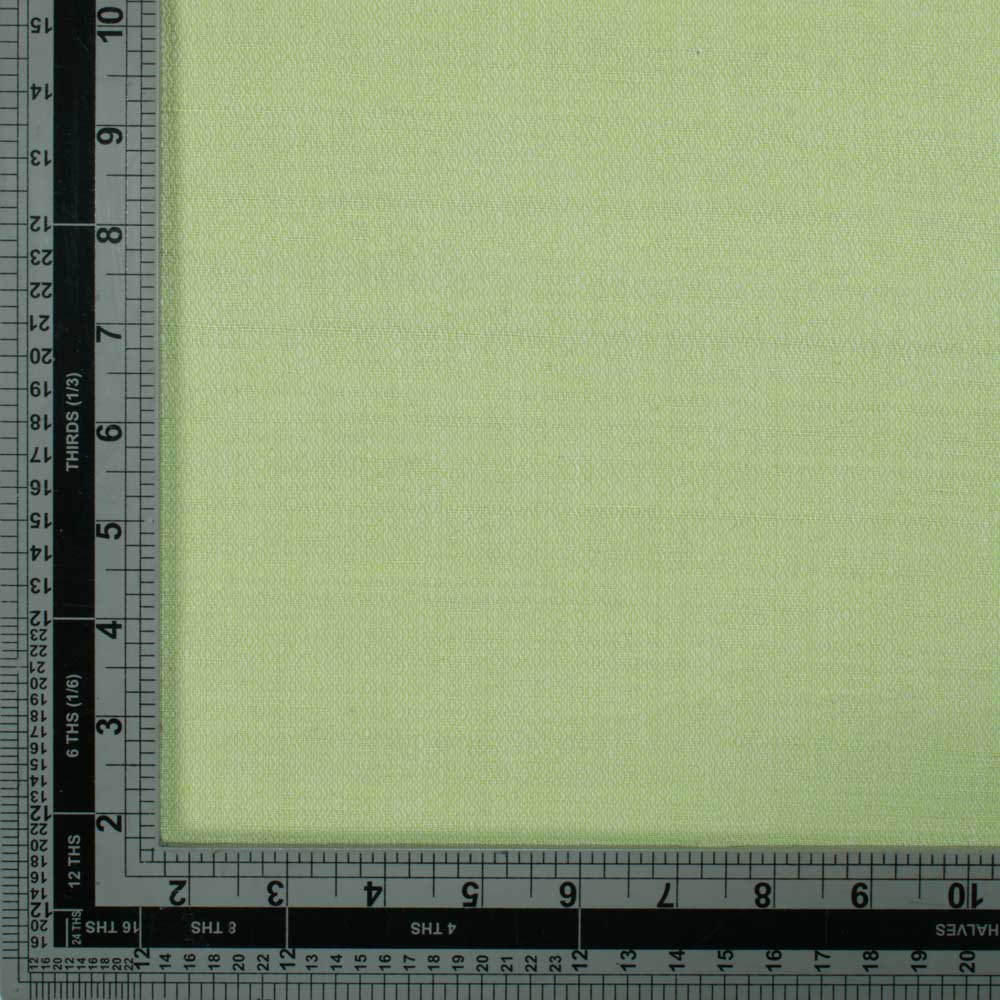 DIAMOND TWILL Green Handwoven Fabric