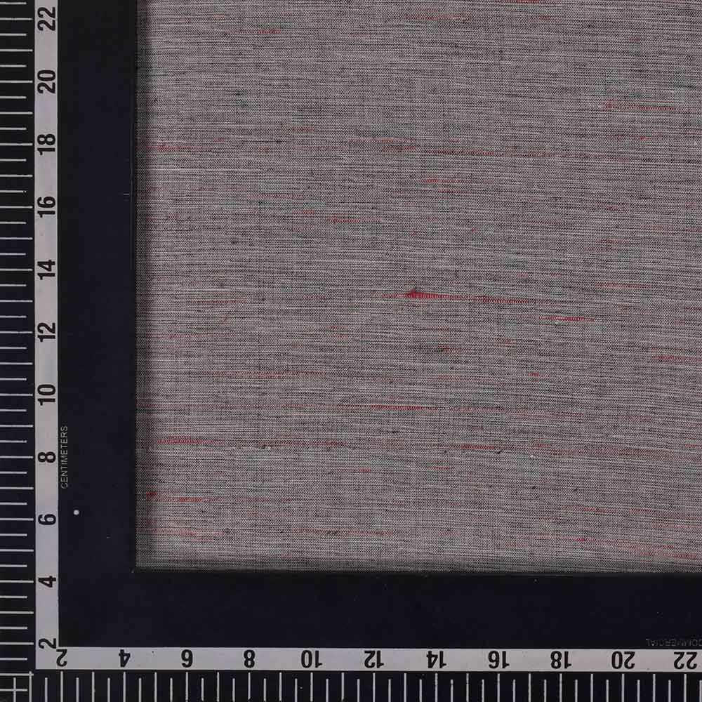 FUTKI TAUPE KHADI COTTON 93 GSM HANDWOVEN FABRIC