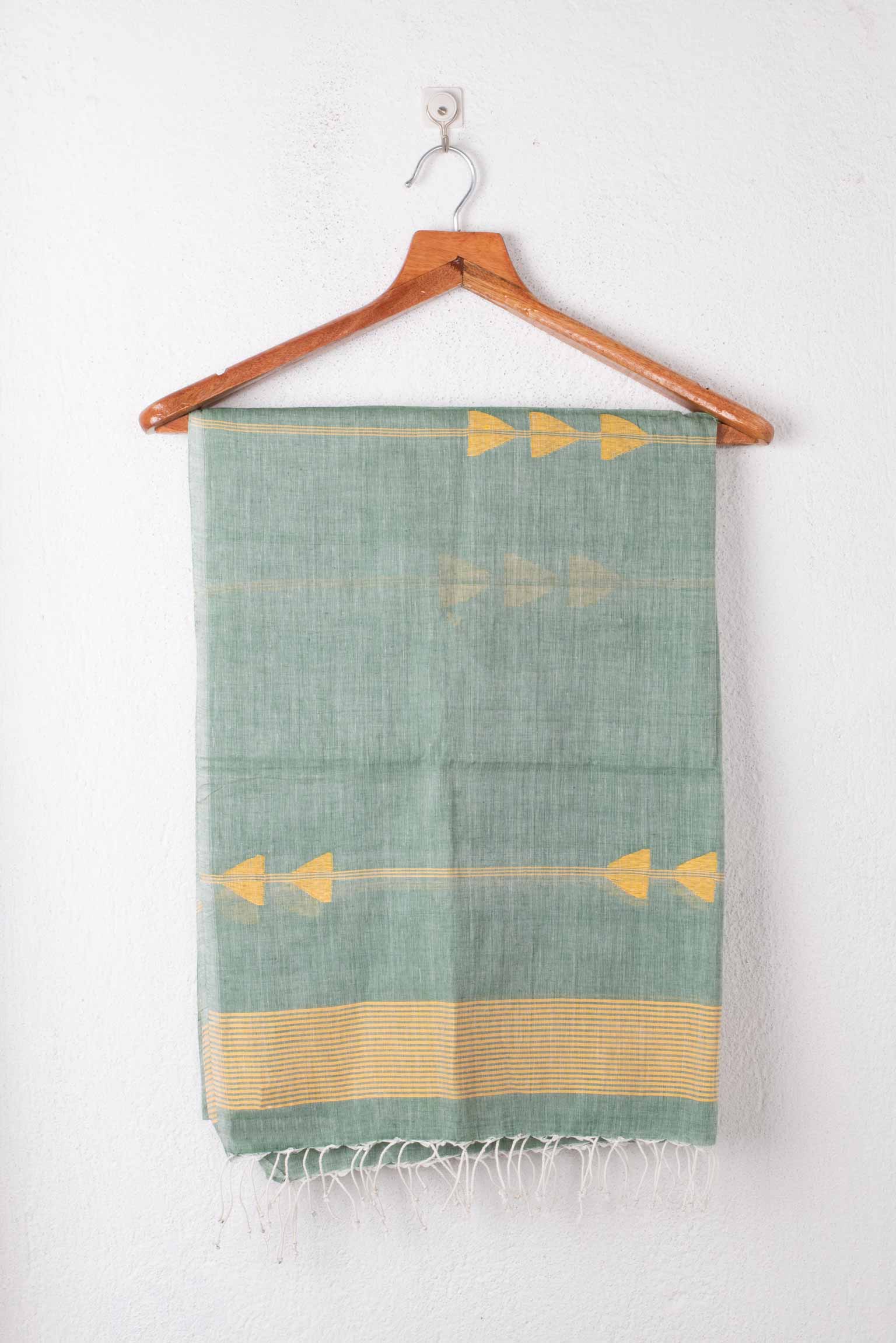 Handwoven Green Scarf 82