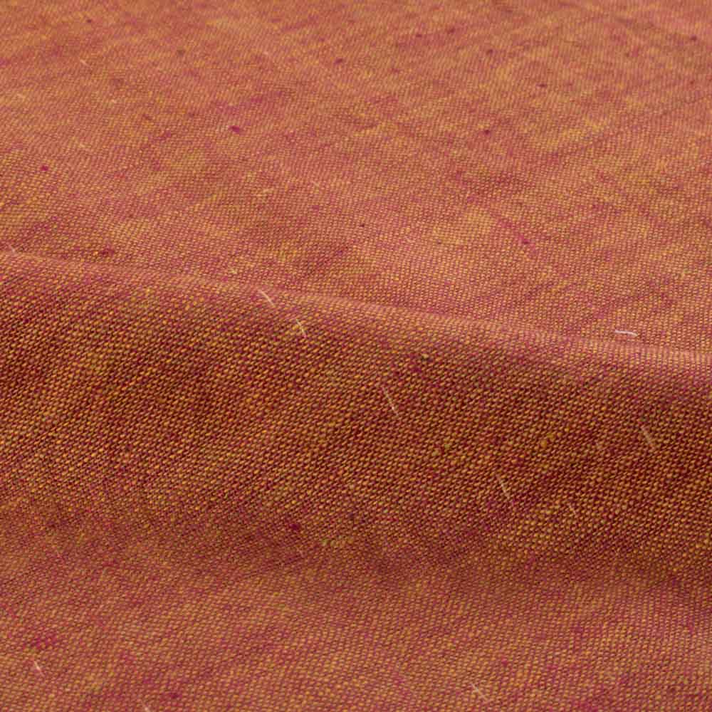 Plain Brown Khadi 122 GSM Fabric - Handspun & Handwoven