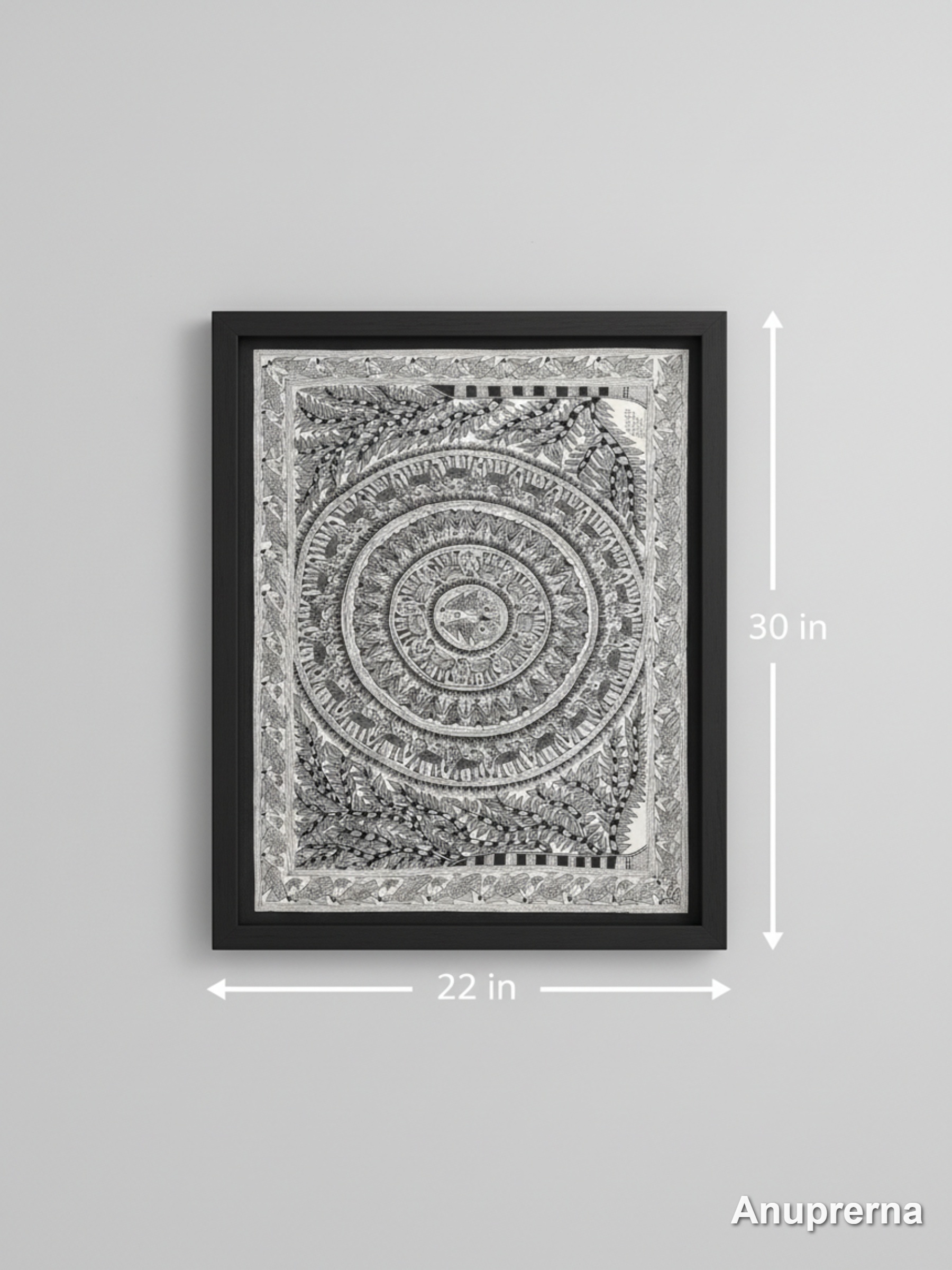 The Forest Ritual Madhubani Wall Art Decor