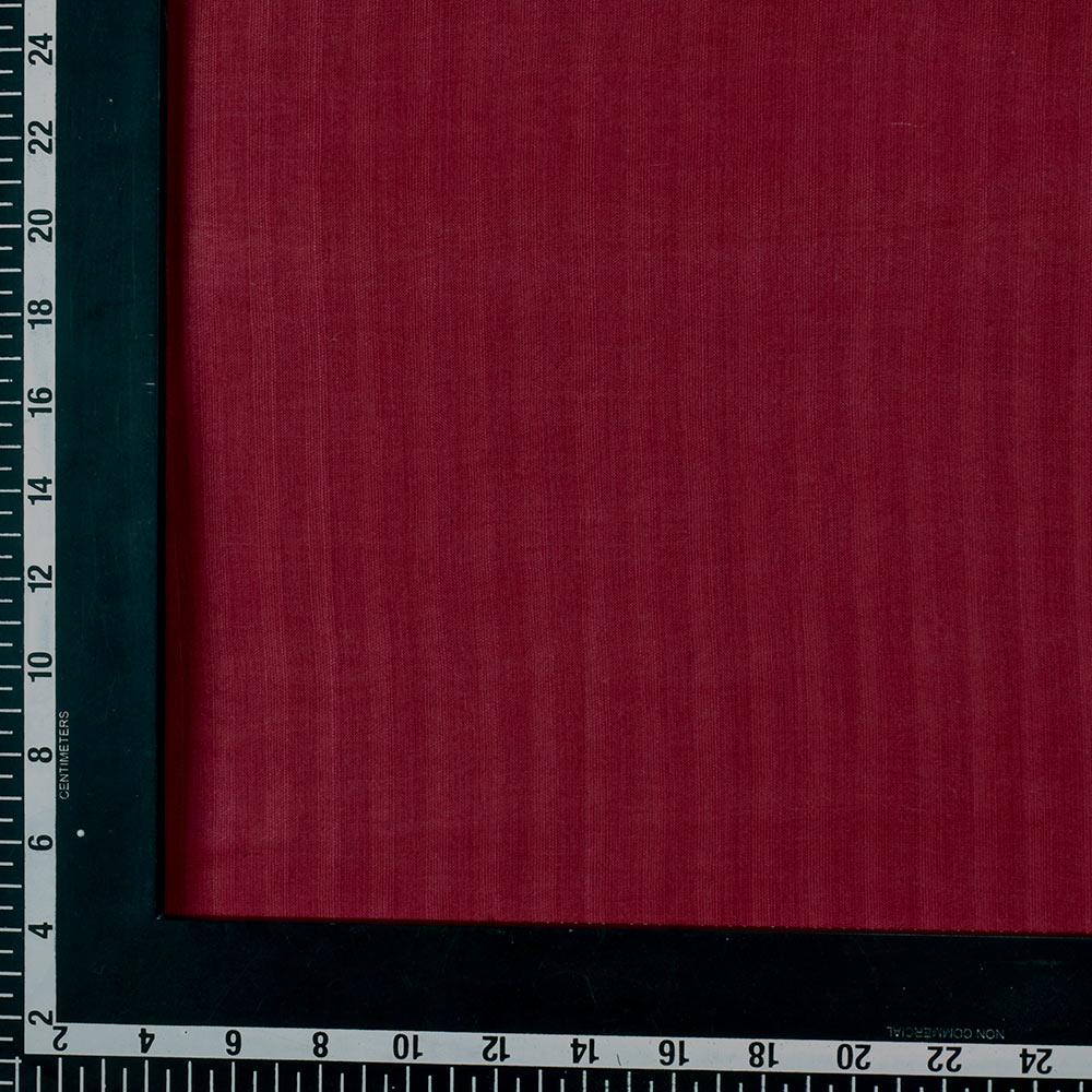STRIPE MAROON PURE COTTON 86 GSM HANDWOVEN FABRIC