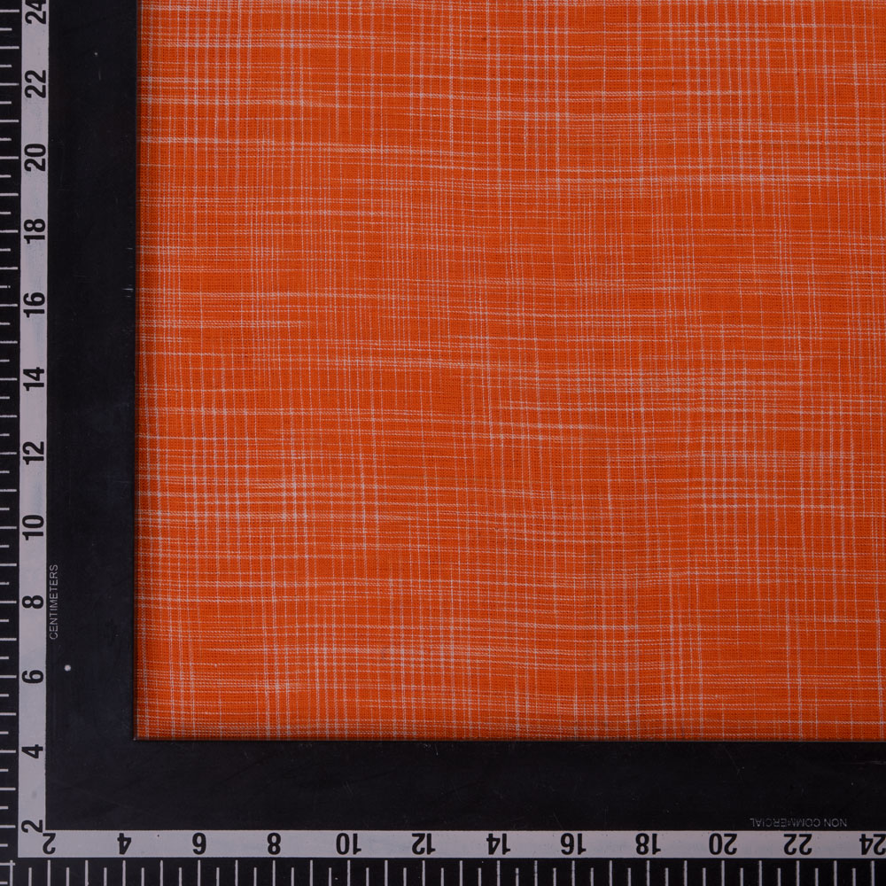 ORANGE YARN TIE-DYE 90 GSM PURE COTTON FABRIC