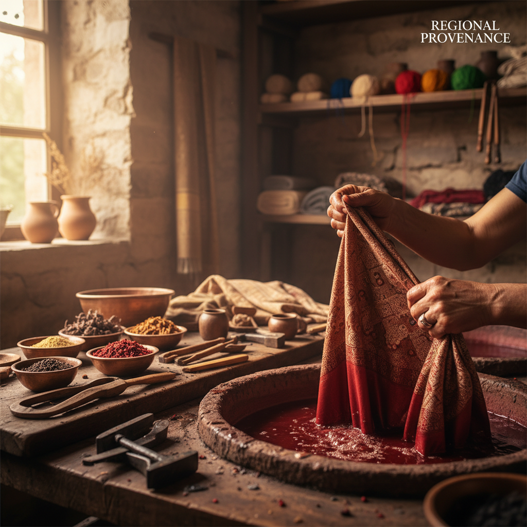 Artisan Jamdani and block prints representing fabrics wholesale in India.