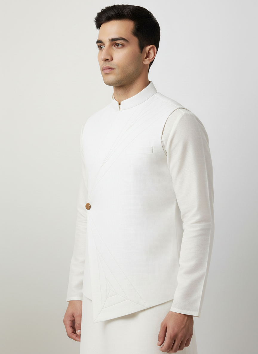 Asymmetric Geometric Stitched Bundi