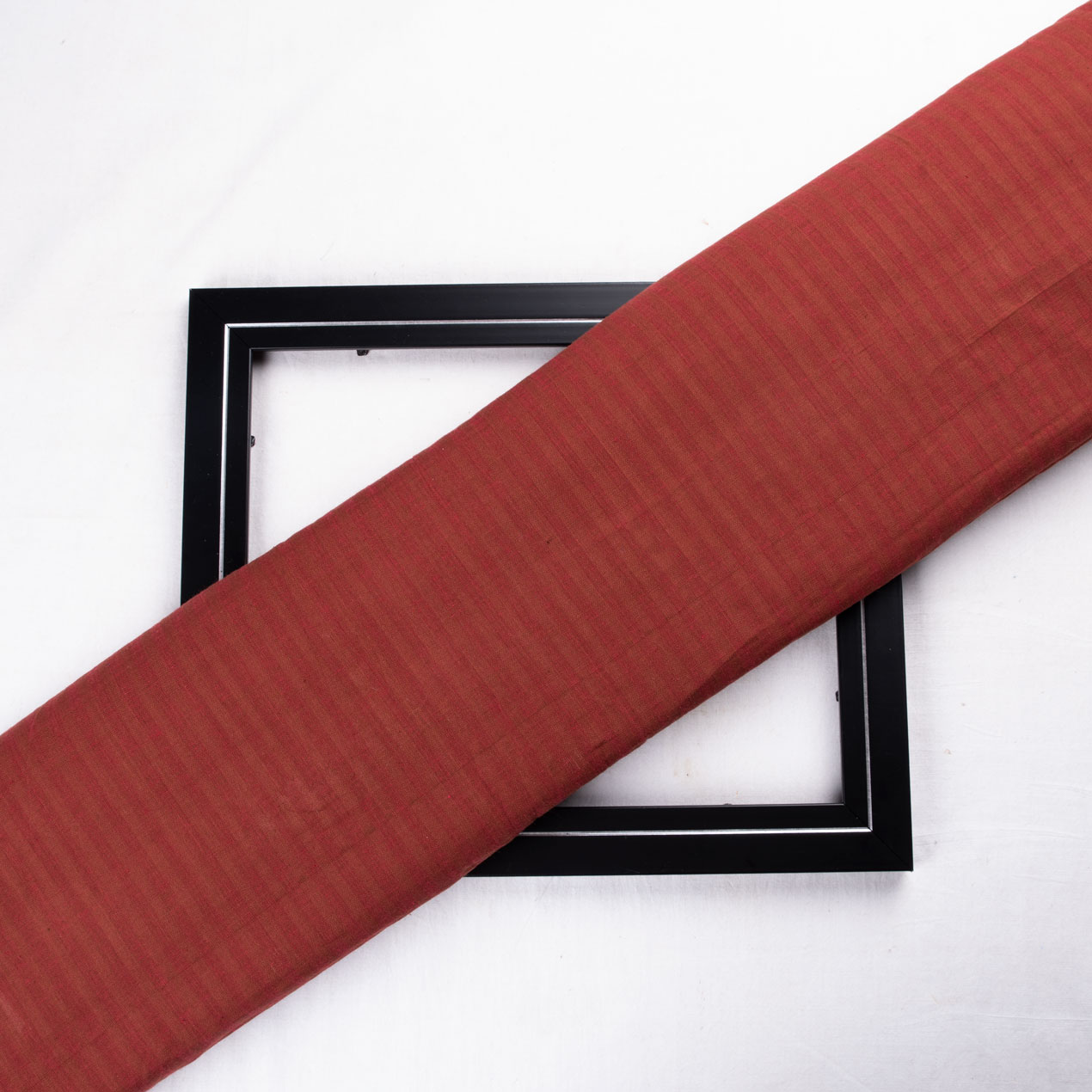 Stripe Red Pure Cotton 88 GSM Handwoven Fabric