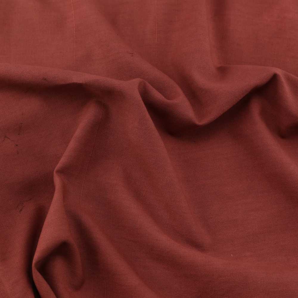 PLAIN RED KHADI COTTON 138 GSM HANDWOVEN FABRIC