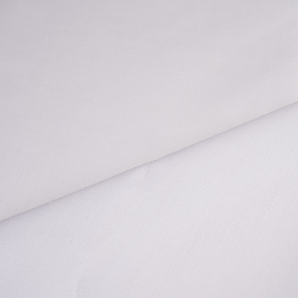 WHITE muslin KHADI COTTON FABRIC - 95 GSM BLEACHED WHITE & DYEABLE