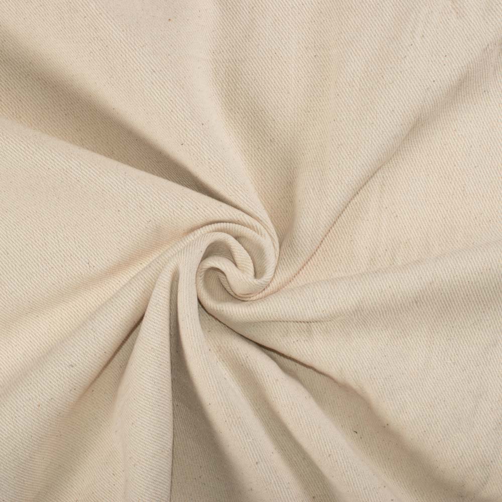 Twill White Pure Cotton 250 GSM Handwoven Brocade Fabric 70