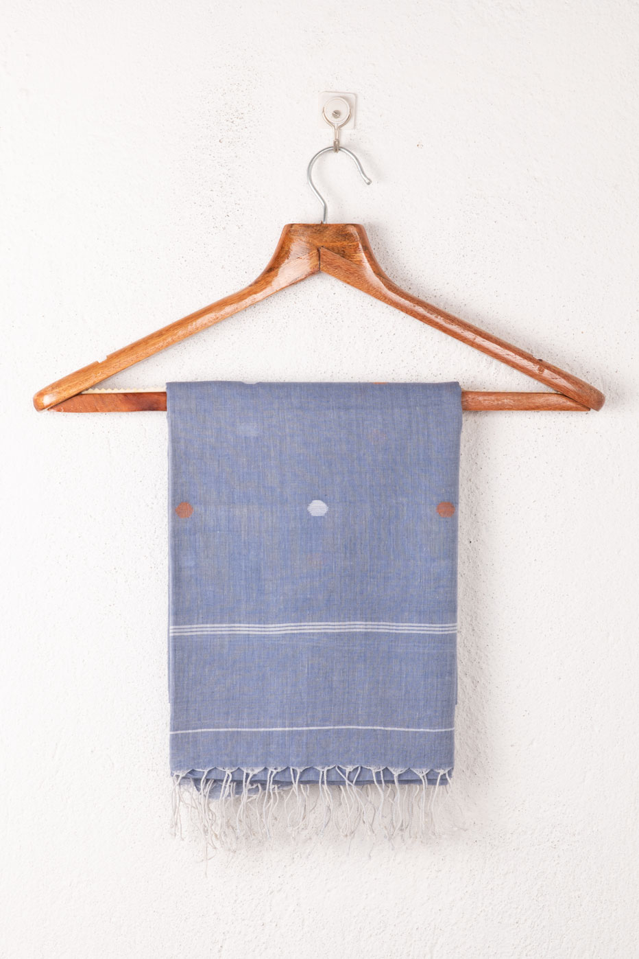 Handwoven Blue Scarf 93