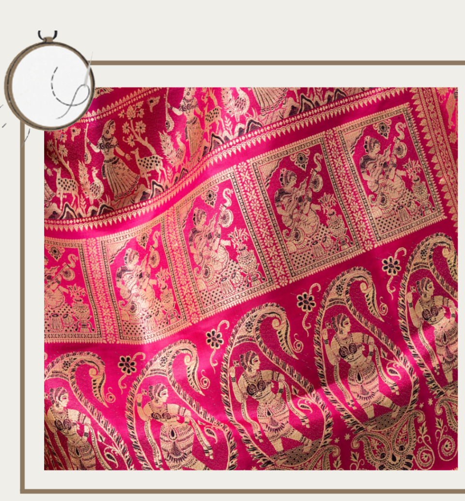 Baluchari, a traditional form of silk weaving