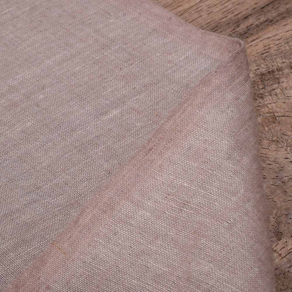 Plain Taupe Khadi Cotton 70 GSM Handwoven Fabric