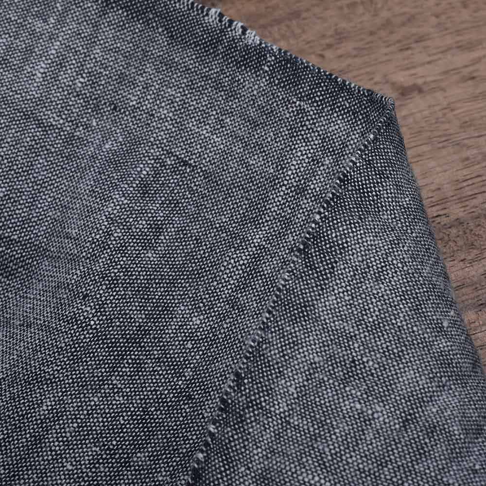 Plain Grey Khadi Cotton 107 GSM Handwoven Fabric