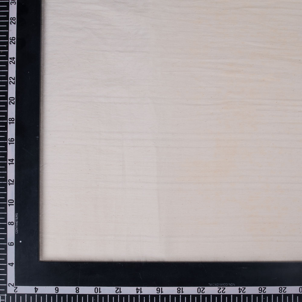 WHITE STRIPE COTTON 111 GSM FABRIC - BLEACHED WHITE & DYEABLE