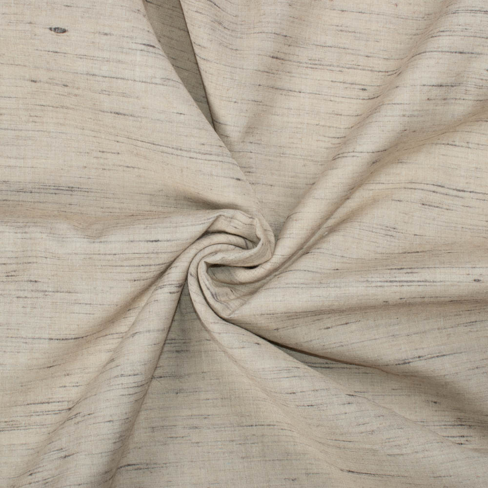 Plain Natural Ketya Silk Cotton Blend 150 GSM Handwoven Fabric