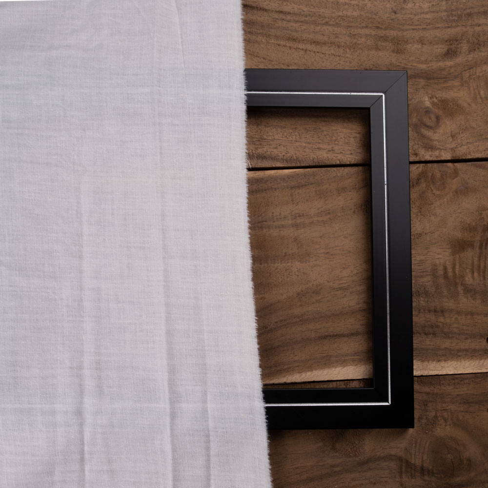 PLAIN WHITE NATURAL ORGANIC KHADI COTTON 114 GSM FABRIC