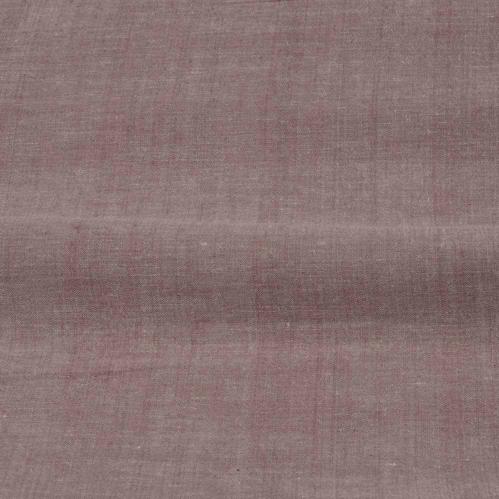 CHAMBRAY BROWN KHADI COTTON 75 GSM HANDWOVEN FABRIC H63