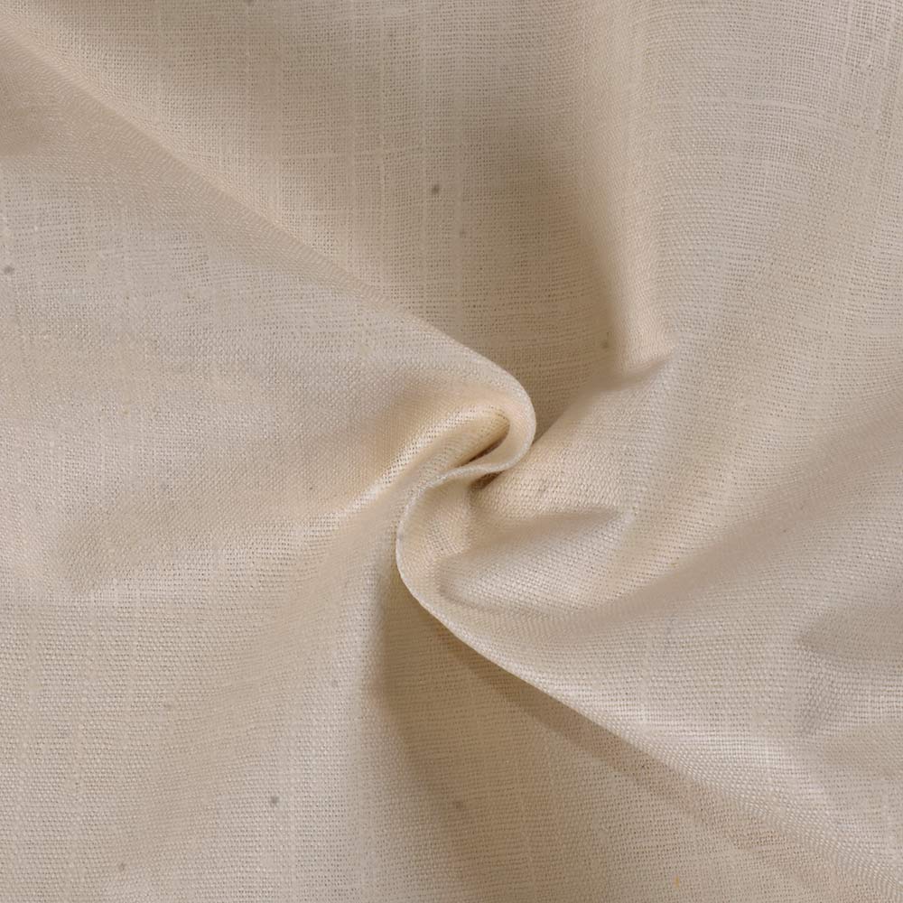 Plain Natural Pure Matka Silk 105 GSM Handwoven Fabric