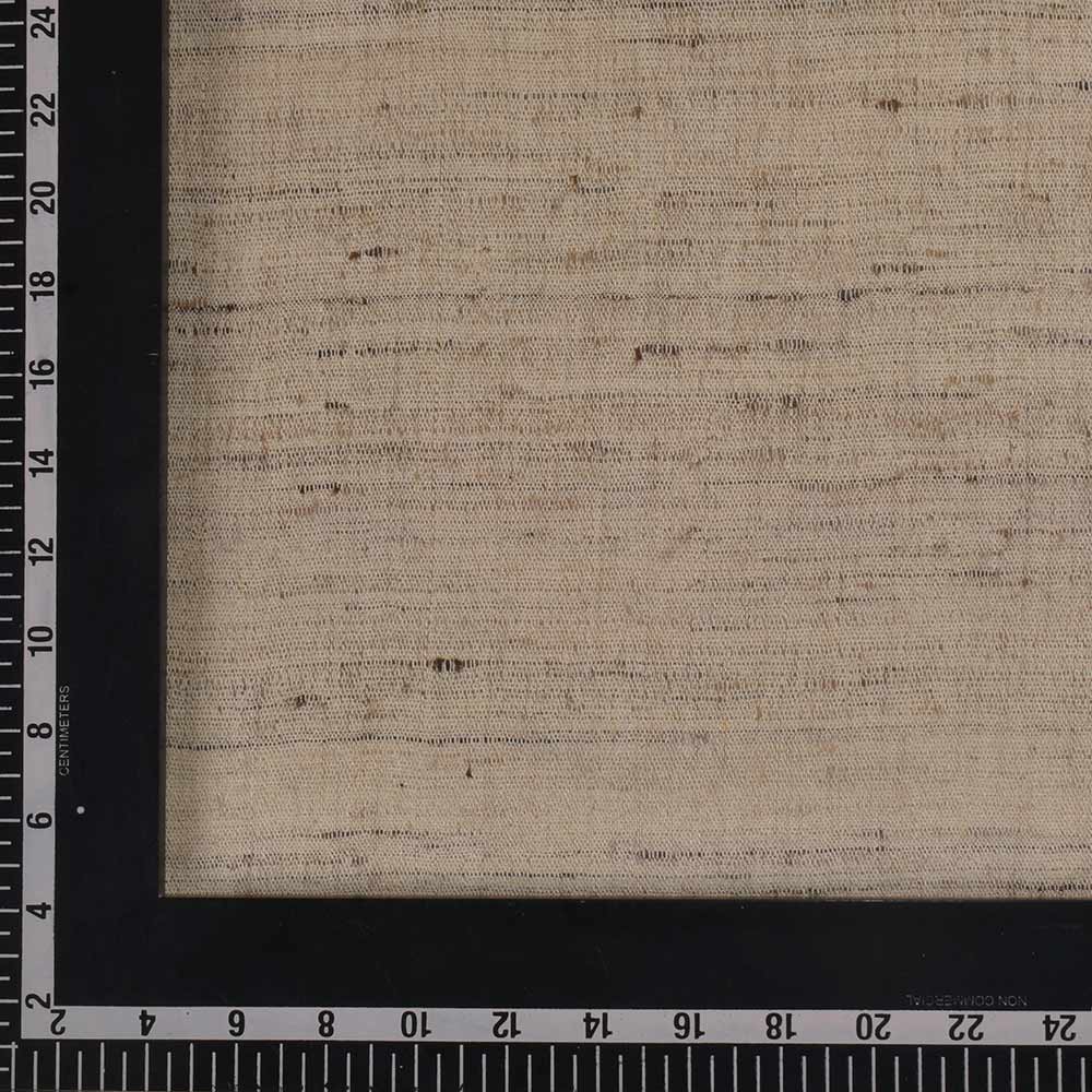 PLAIN NATURAL KETYA & MATKA SILK 120 GSM HANDWOVEN FABRIC 07