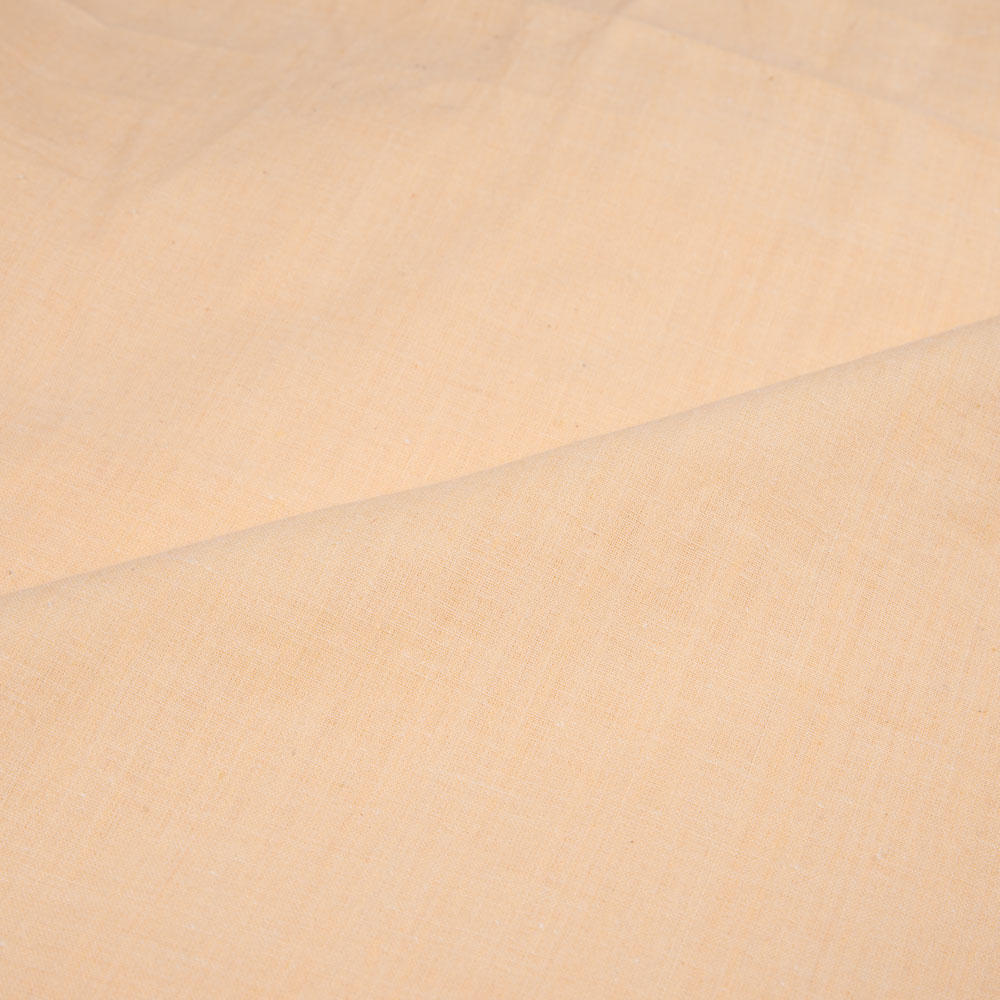 CHAMBRAY CREAM KHADI COTTON 92 GSM HANDWOVEN FABRIC