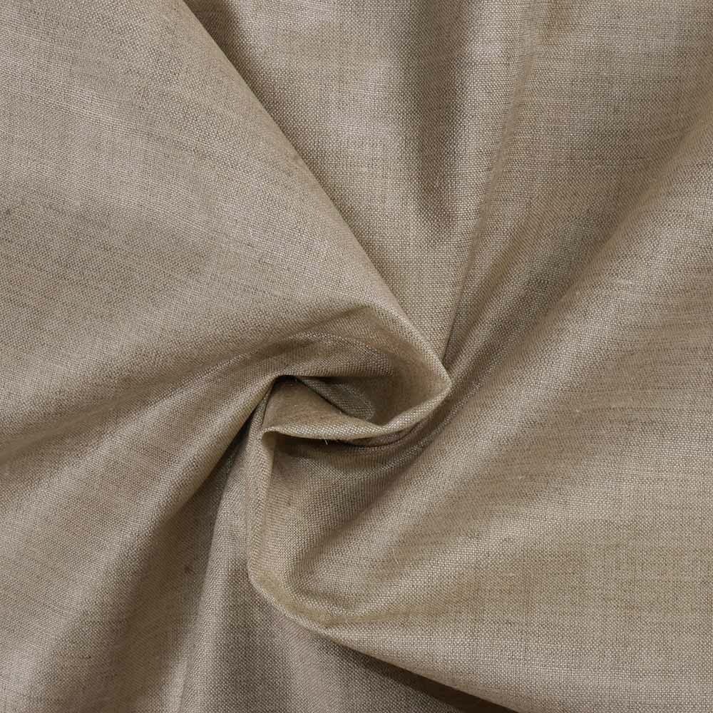 Plain Natural Matka & Tussar Silk Blend 107 GSM Handwoven Fabric