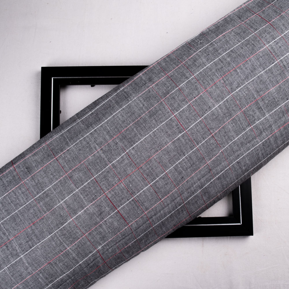 Pure cotton fabric featuring tie-dye in a check pattern