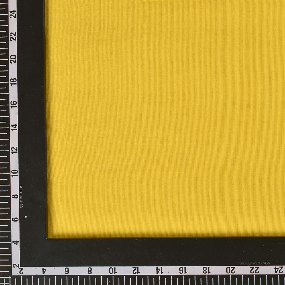 PLAIN YELLOW PURE COTTON 78 GSM HANDWOVEN FABRIC AK25